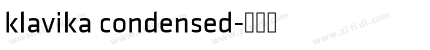 klavika condensed字体转换